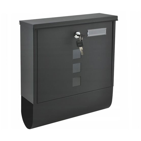 Skrzynka pocztowa z uchwytem na gazety z ocynkowanej stali