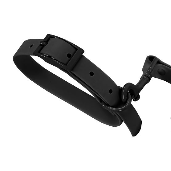 Smycz i obroża dla psa PJ-071 czarna M