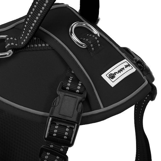 Smycz i szelki dla psa PJ-051 czarne S