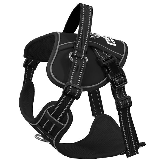 Smycz i szelki dla psa PJ-059 czarne L