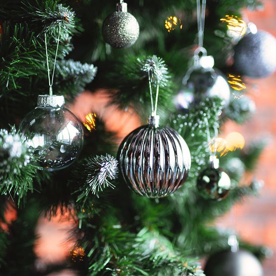 SREBRNE KULE ŚWIĄTECZNE 36SZT 311433C