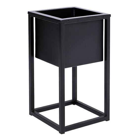 Stojak na kwiaty Concove loft 40 cm czarny