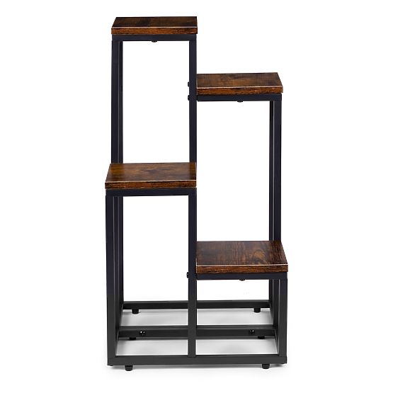 Stojak na kwiaty ozdoby 4 półki loft ModernHome