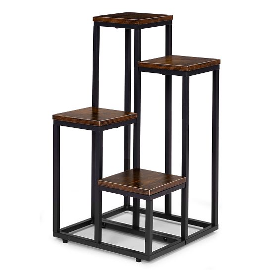 Stojak na kwiaty ozdoby 4 półki loft ModernHome