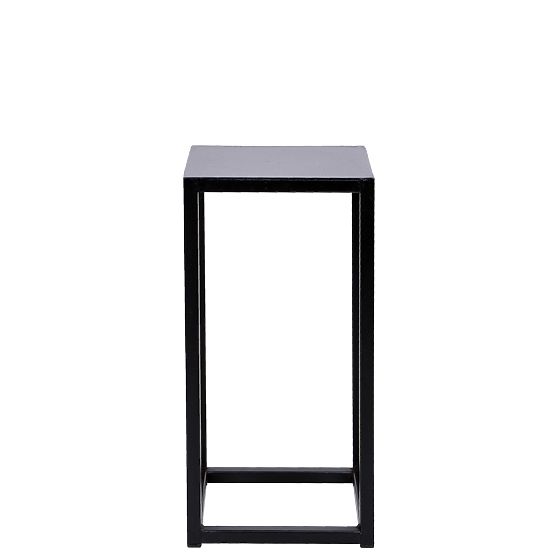 Stojak na kwiaty Piatto loft 40 cm czarny