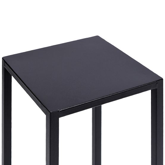 Stojak na kwiaty Piatto loft 60 cm czarny