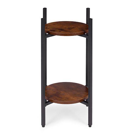 Stojak na kwiaty stojący stojak na kwiaty dekoracja 2 poziomy loft ModernHome