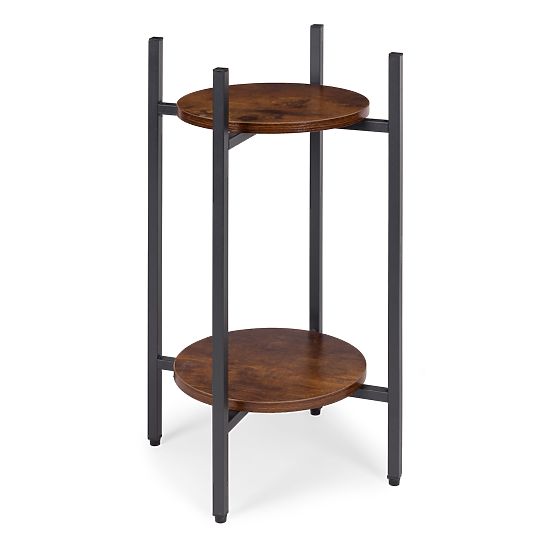 Stojak na kwiaty stojący stojak na kwiaty dekoracja 2 poziomy loft ModernHome