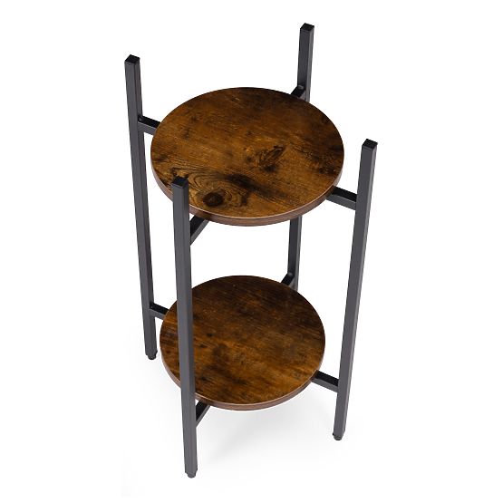 Stojak na kwiaty stojący stojak na kwiaty dekoracja 2 poziomy loft ModernHome