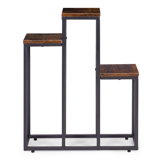 Stojak na kwiaty stojący stojak na kwiaty ozdoby 3 półki loft ModernHome