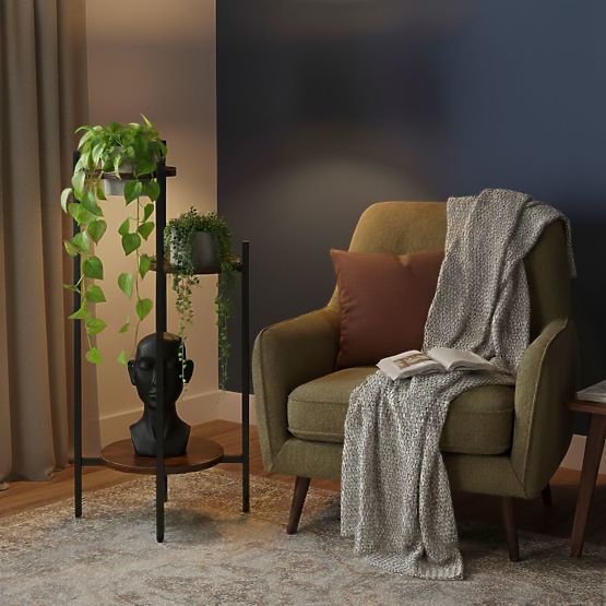 Stojak na kwiaty, stojak na kwiaty, dekoracja, 3 poziomy, loft ModernHome