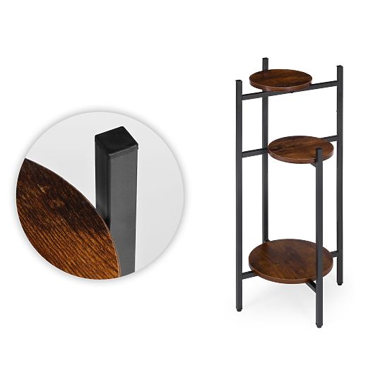 Stojak na kwiaty, stojak na kwiaty, dekoracja, 3 poziomy, loft ModernHome