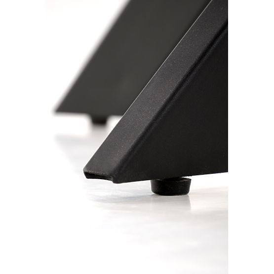 Stół EDGAR, blat - orzechowy, nogi - czarne (2p=1szt)