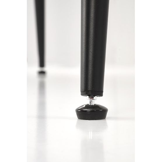 Stół EMILIO 120 blat - biały marmur, nogi - czarne (2p=1szt)