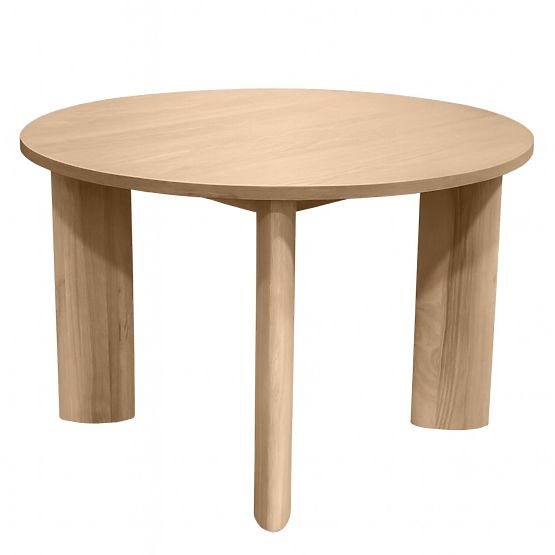 Stół jadalniany Bali 120 cm, okrągły, kremowobiały