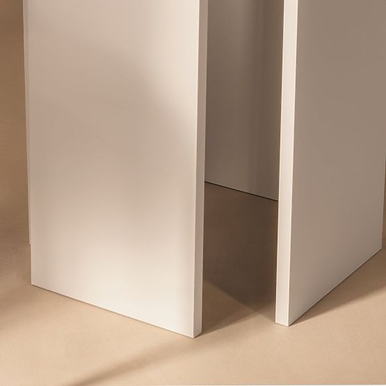 Stół jadalniany Gasper 100 cm, kwadratowy, kaszmirowy