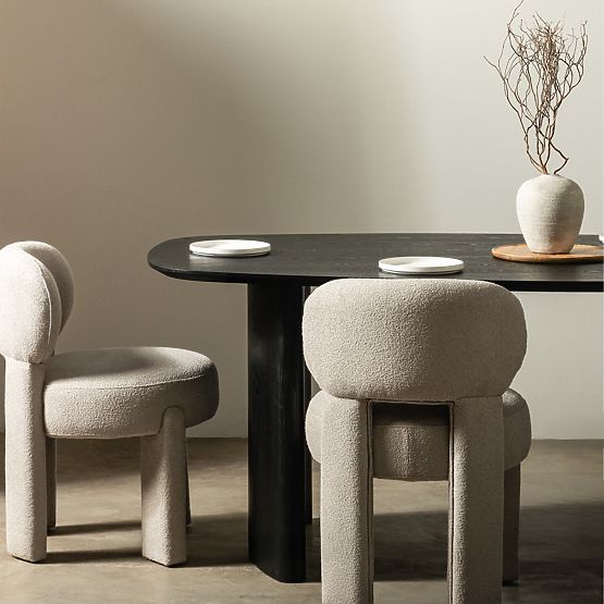 Stół jadalniany Oriento 200 cm, owalny, fornir jesionowy