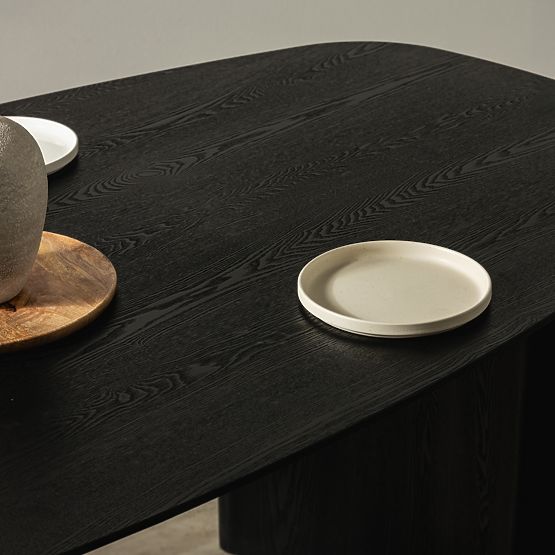 Stół jadalniany Oriento 200 cm, owalny, fornir jesionowy