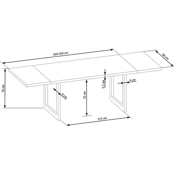 Stół jadalniany RADUS 160