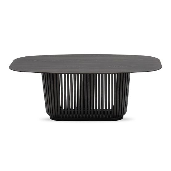 Stół jadalniany z lamelami Araia jesion czarny