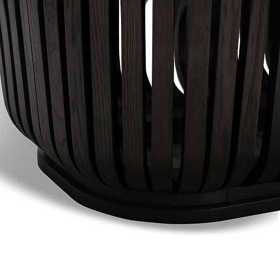 Stół jadalniany z lamelami Araia jesion czarny