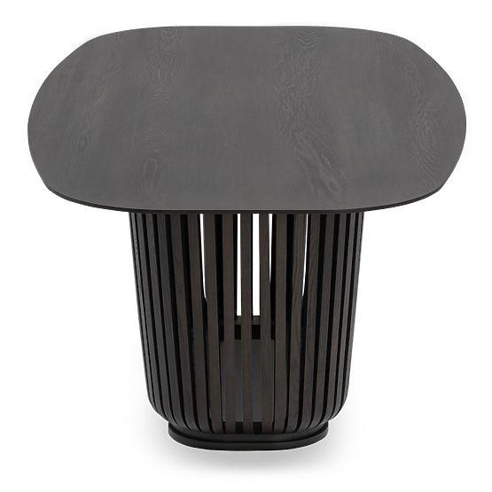 Stół jadalniany z lamelami Araia jesion czarny