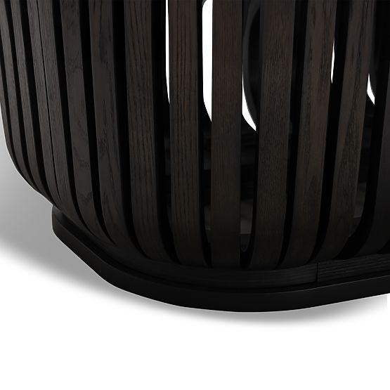 Stół jadalniany z lamelami Araia jesion czarny