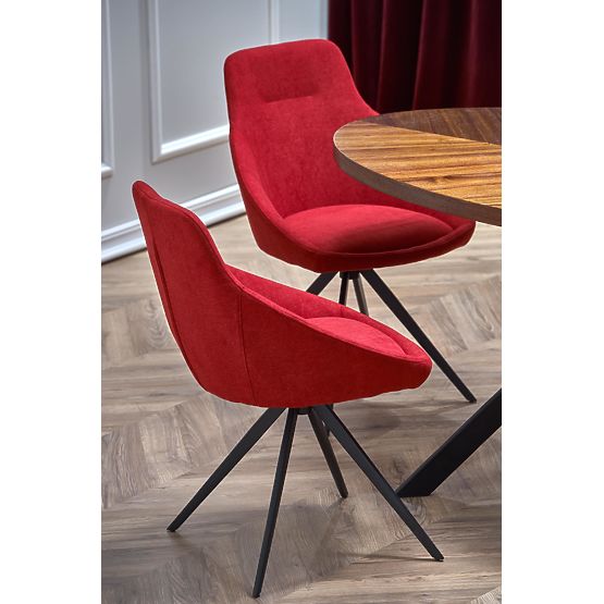 Stół LOCARNO, blat - orzechowy, noga - czarna (2p=1szt)