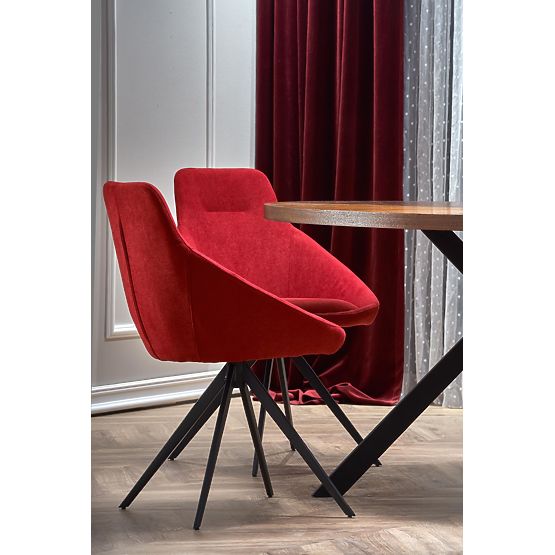 Stół LOCARNO, blat - orzechowy, noga - czarna (2p=1szt)