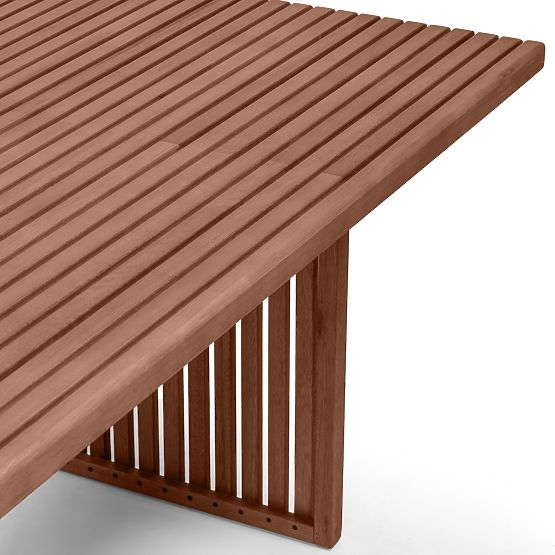 Stół ogrodowy Familis ll, 240 cm, drewno eukaliptusowe FSC, ciemnobrązowy