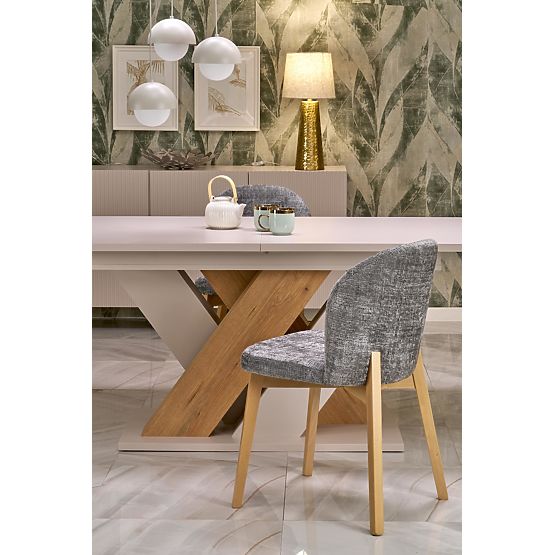 Stół rozkładany BRANDON 160-200/90 cm kaszmir/dąb cremona (2p=1szt)