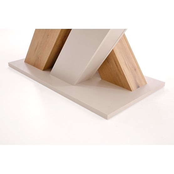 Stół rozkładany BRANDON 160-200/90 cm kaszmir/dąb cremona (2p=1szt)