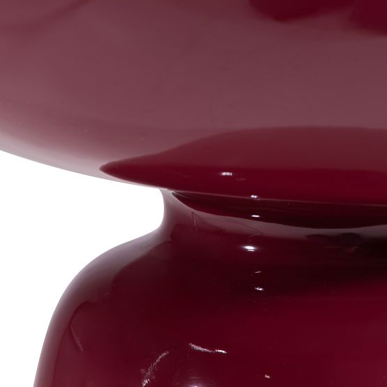 Stolik boczny Logan 40 cm, burgund/czereśnia, połysk