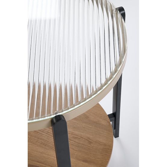 Stolik KAMALA S, naturalny / czarny (1p=1szt)