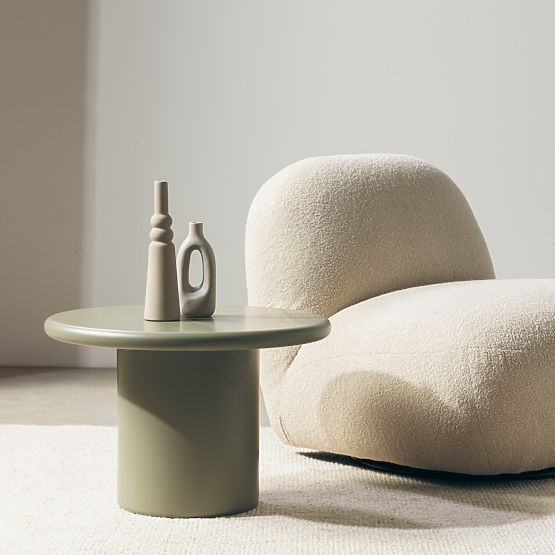 Stolik kawowy Arce 60 cm, oliwkowy, matowy