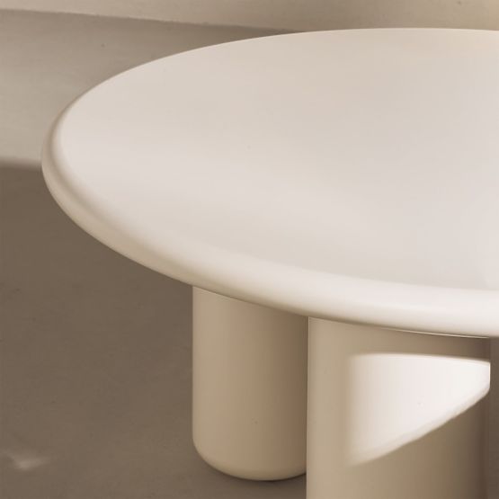 Stolik kawowy Blair 60 cm, kremowy, matowy