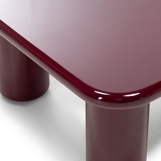 Stolik kawowy Cherry 70 cm, burgund/wiśnia, połysk