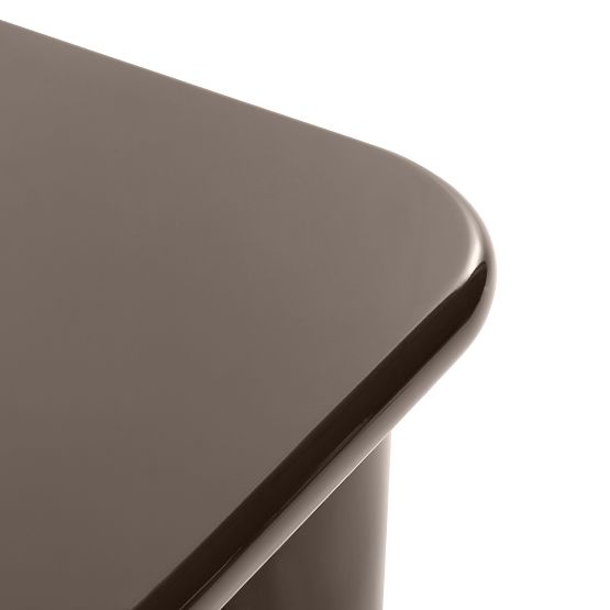 Stolik kawowy Cherry 70 cm, czekoladowy, połysk