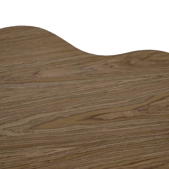 Stolik kawowy Cosmo 90 cm, orzech, zaokrąglony kształt