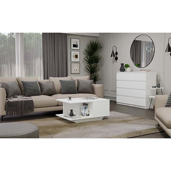 Stolik kawowy Denver DENVER BIAŁY