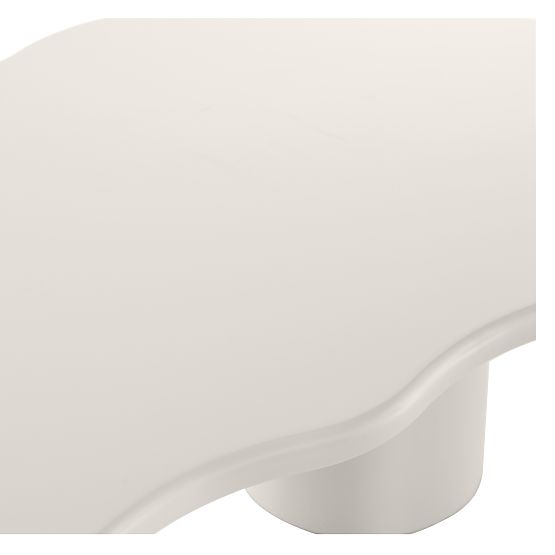 Stolik kawowy Muse szaro-beżowy, matowy, zaokrąglone kształty