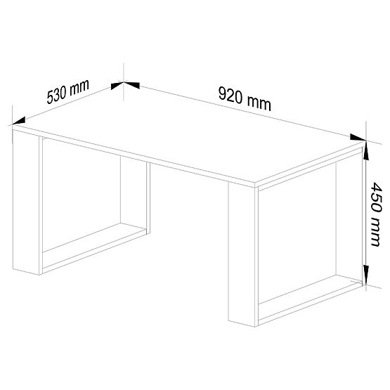 STOLIK KAWOWY NOX DĄB ARTISAN / CZARNY