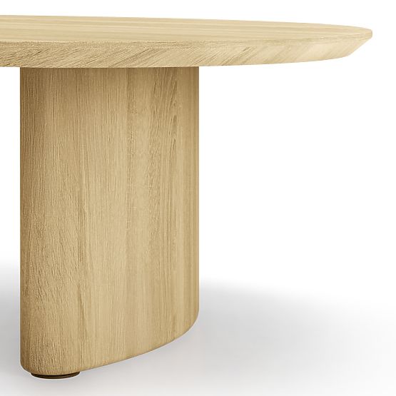 Stolik kawowy Segretto, owalny, naturalny dąb