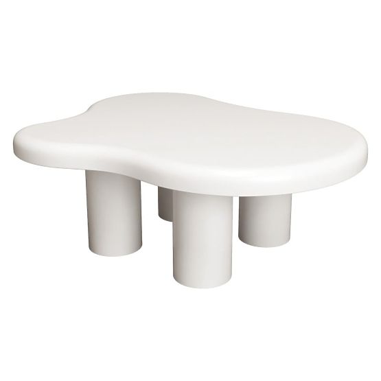 Stolik kawowy Vercelli 100 cm, biały