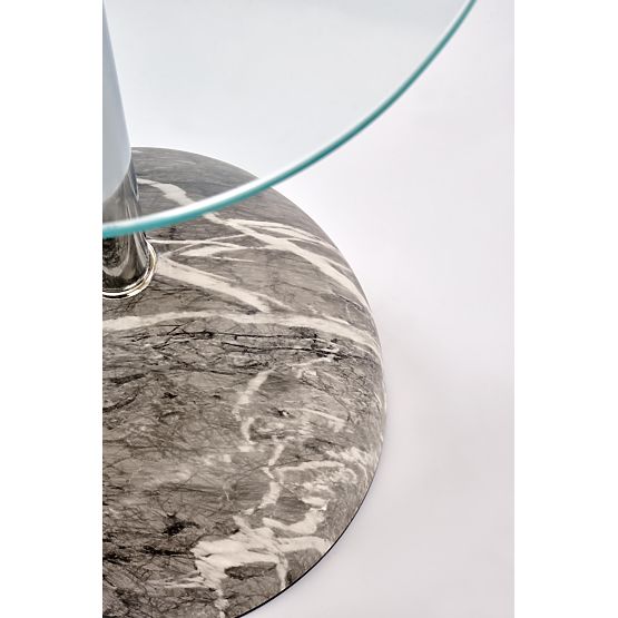 Stolik konferencyjny ARIANA, szary marmur / transparentny (2p=1szt)