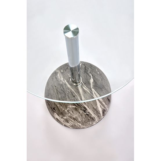 Stolik konferencyjny ARIANA, szary marmur / transparentny (2p=1szt)