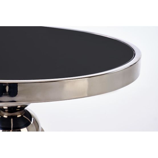 Stolik konferencyjny CARLA, czarny / srebrny (1p=1szt)