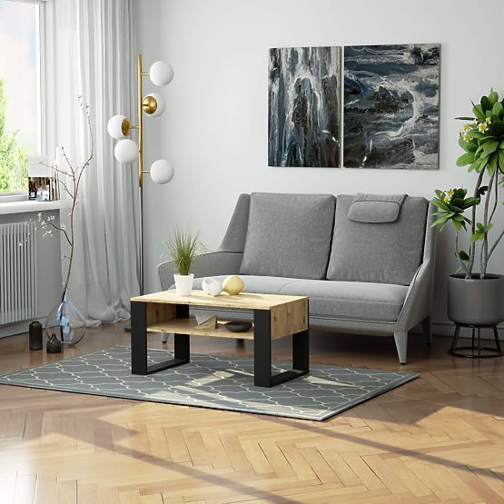 STOLIK KONFERENCYJNY DOMI DĄB ARTISAN / CZARNY