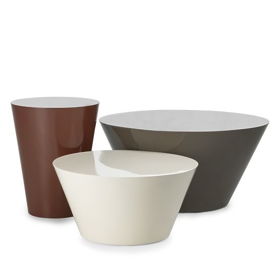 Stolik konferencyjny Eclipso, 60 cm, kremowobiały, błyszczący