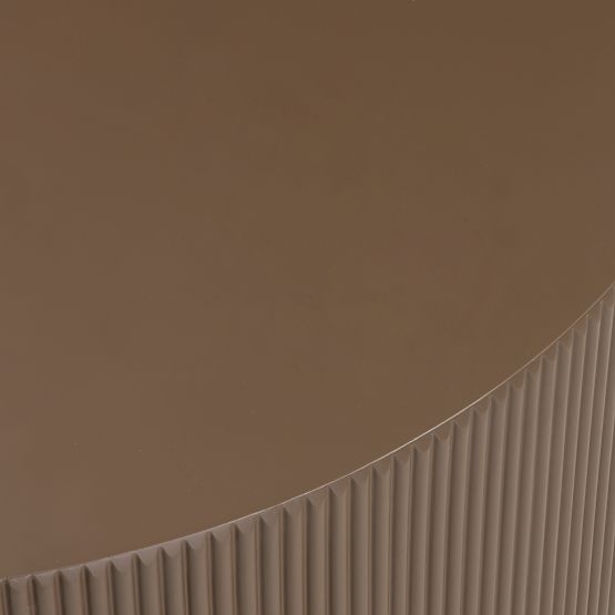 Stolik konferencyjny Ermanno, 90 cm, mocha, żłobiony